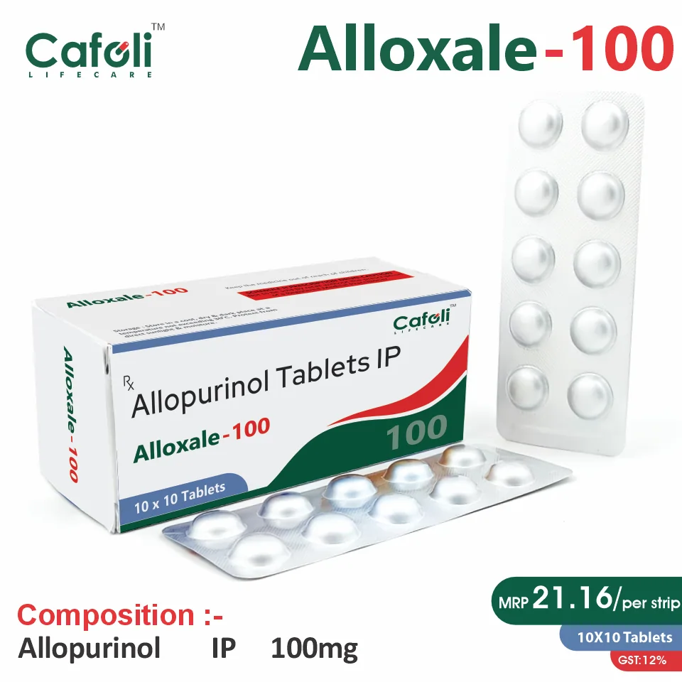 Allopurinol 100mg Tablet at Best Price in PCD Pharma Franchise for Metabolic Disorders and Gout Management, Uric Acid Reduction